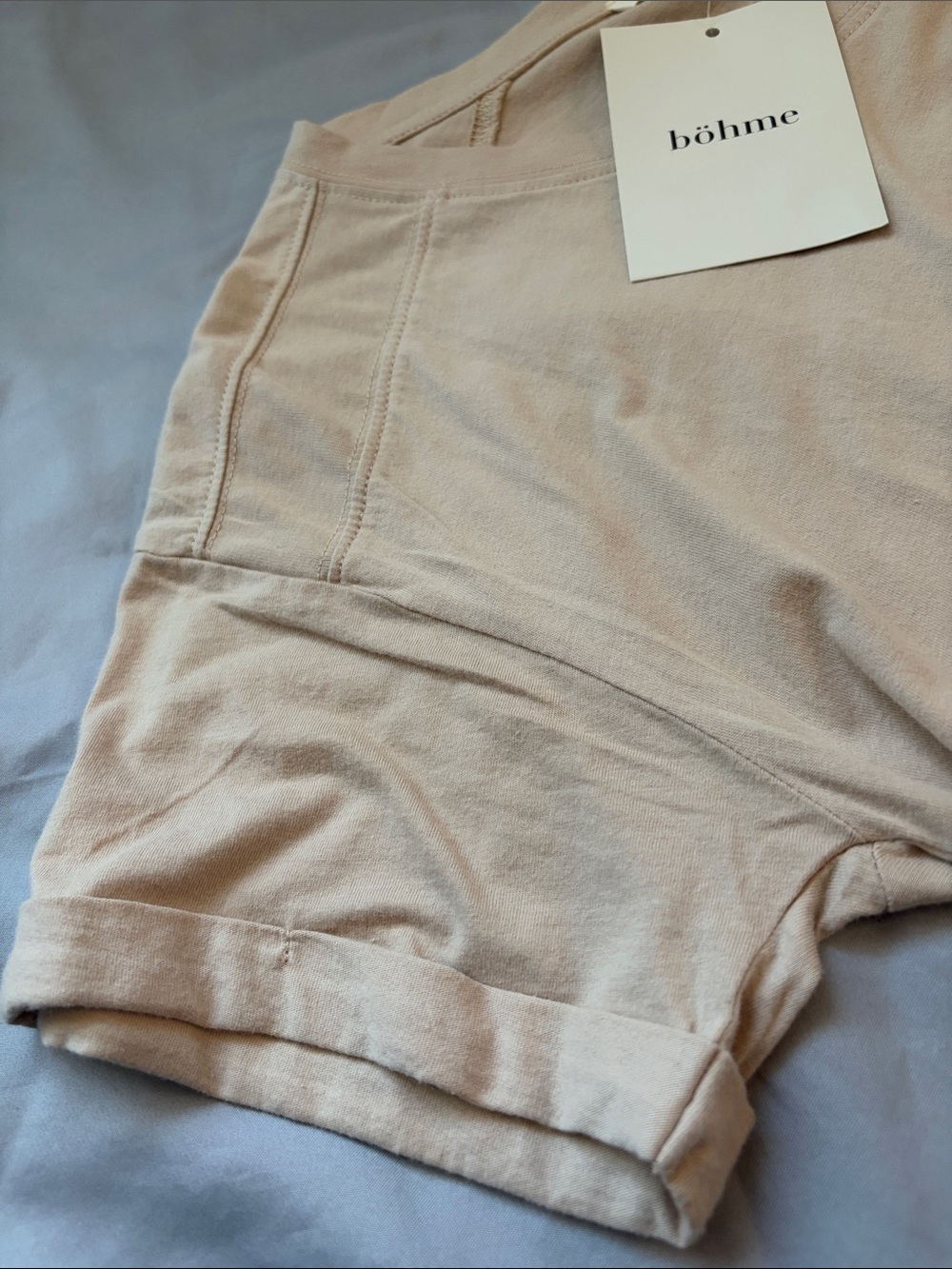 NWT Bohme short sleeve zodiac Leo tee |nude, brown | size medium - Picture 7 of 7